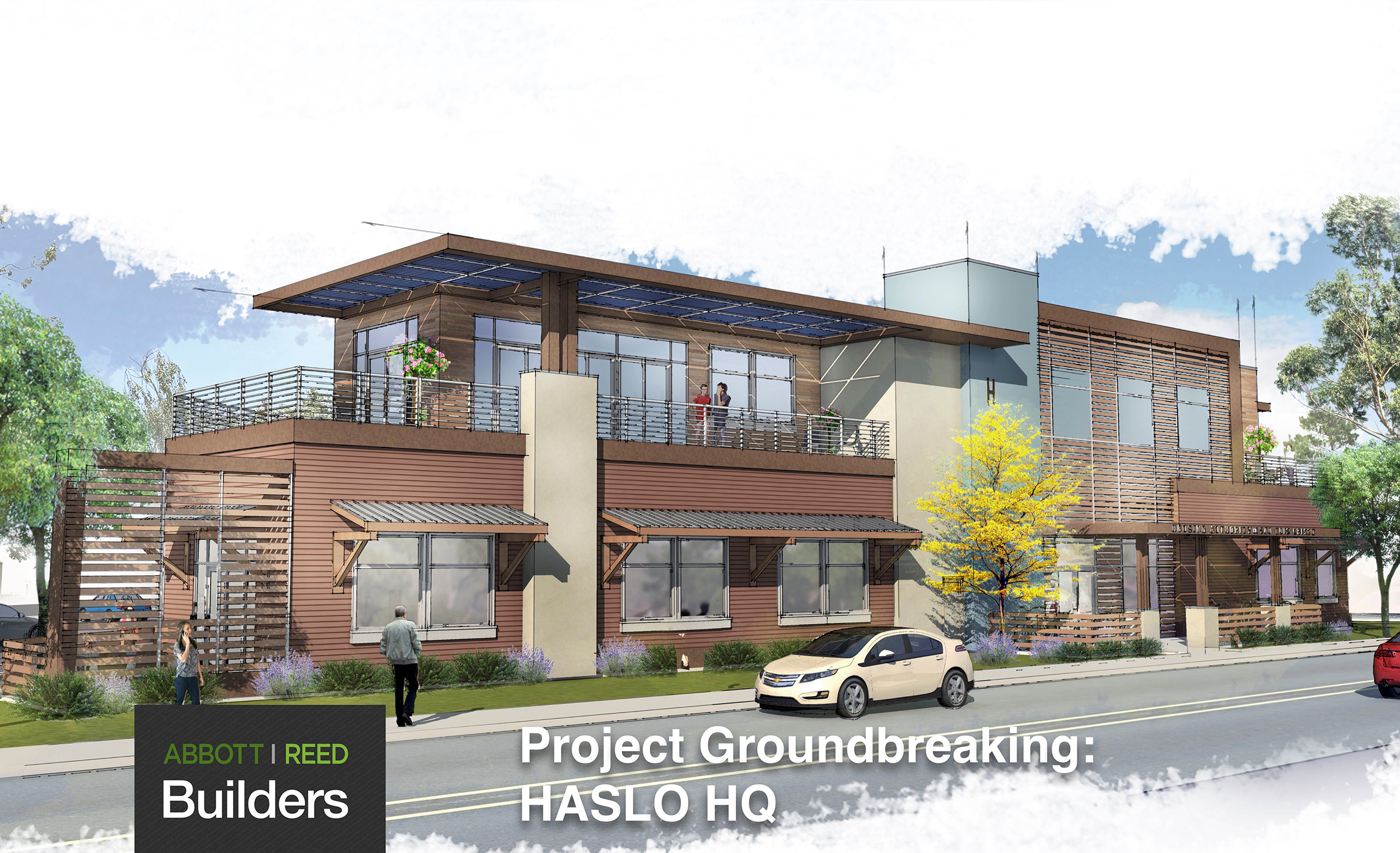 Abbott Reed Builders Project Groundbreaking HASLO HQ • Abbott Reed